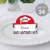 Big Dot of Happiness Red Grad - Best is Yet to Come - Red Graduation Party Tent Buffet Card - Table Setting Name Place Cards - Set of 24 - 2 of 4