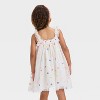 Audrey Camille Toddler Girls' Embroidered Floral Tank Tulle Dress - Off-White - 2 of 3