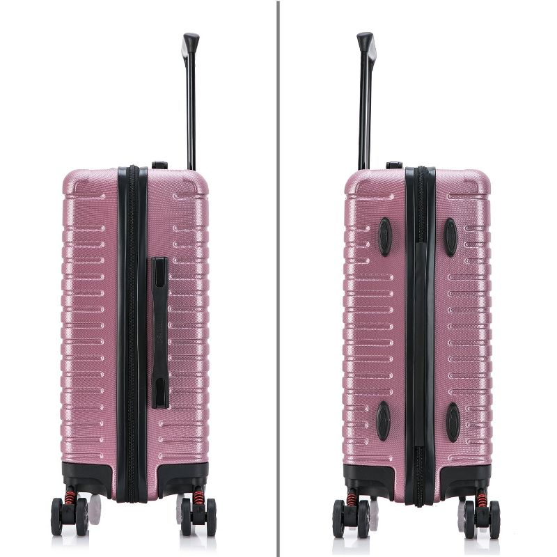InUSA Deep Lightweight Hardside Large Checked Spinner Suitcase, 4 of 17