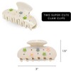 LA Glam Co. Hollywood 3" Claw Clips - All Hair - 2-Pack - 3 of 4