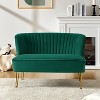 Ainhoa 45" Contemporary  Solid and Manufactured Wooden Frame Loveseat | ARTFUL LIVING DESIGN - 2 of 4