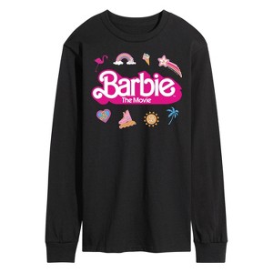 Men's - Barbie - Movie Logo Icons Long Sleeve Graphic T-Shirt - 1 of 4