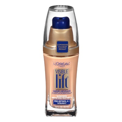 L'Oreal Paris Visible Lift Serum Absolute Age-Reversing Lightweight Foundation Makeup with SPF 17 - 1 fl oz