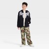 Boys' Marvel Venom Hooded Character Full Zip Sweatshirt - Black - 4 of 4