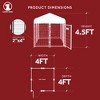 Lucky Dog 4' x 4' x 4.5' Covered Wire Dog Fence Kennel Pet Play Pen (2 Pack) - 2 of 4