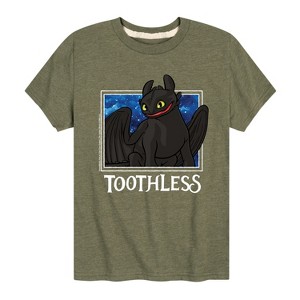 Boys' - How to Train Your Dragon - Toothless Stars Short Sleeve Graphic T-Shirt - 1 of 3