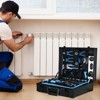 Maggift Tool Boxes and Totes, Combined Maintenance Tool Suitcase 247 pieces of Basic Home Maintenance Tool Set, Blue 17.13"*13.58"*7.09" - 2 of 4