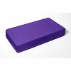 Bacati - Solid Purple 100 percent Cotton Universal Baby US Standard Crib or Toddler Bed Fitted Sheet - 3 of 4