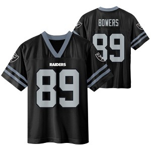 NFL Las Vegas Raiders Brock Bowers Boys' Short Sleeve Jersey - 1 of 3