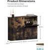 QingMoon Hidden Shoe Cabinet, Wood Slim Narrow Shoe Rack with 4 Flip Drawers and Adjustable Shelves for Entryway, Foyer and Hallway - 4 of 4