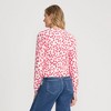 Lands' End Women's Fine Gauge Eyelash Cardigan Printed Sweater - 2 of 4