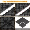 Syemin Carpet Tiles 44pcs Stone Texture Patio Deck Tiles, DIY Module Tiles Floor Tile for Porch Poolside Balcony Backyard, Gray, 12"*12"*0.8" - 4 of 4