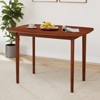 Tangkula 43" Rectangular Wooden Dining Table for 2-4 People w/Rubber Wood Legs - 2 of 4