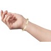 Guili 14K Yellow Gold Plated Baguette Bangle Bracelet with Bezel Set Cubic Zirconia- Elegant, Sparkling Jewelry for Special Occasions or Everyday Wear - 3 of 3