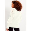 June + Vie by Roaman's Women's Plus Size Openwork Cardigan - 3 of 4