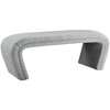 Meridian Furniture,Odelia Boucle Fabric Bench - 4 of 4
