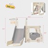 Garvee Toddler Slide Swing Set With Bus Play Structure Freestanding Climber Swing Playset With Basketball Hoop For Boys Girls Birthday Xmas Gifts - 2 of 4