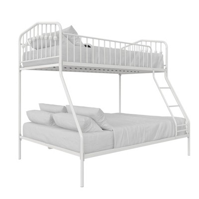 Bushwick Metal Kids' Bunk Bed Twin/Full White - Novogratz