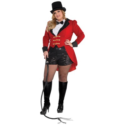  Adult Plus Circus Master Halloween Costume 