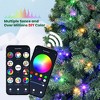 Whisen 6FT Artificial Christmas Tree, LED Lights, App Control, 917 Tips, Hinged Branches, Dual-Color Effects, Metal Stand - 4 of 4