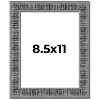 PosterPalooza | Photo Size Distressed Black Picture Frame - UV Acrylic, Foam Board Backing, Hanging Hardware - 2 of 4