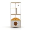 Whisen Cat Litter Box Enclosures with Tree Tower - 4 of 4