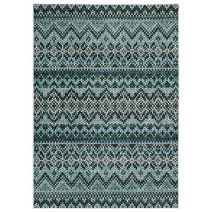 Vintage Geometic Rugs for Living Room Non Slip Non Shedding Washable Ultra Thin Carpet Stain Resistant Indoor Foldable Soft Rug for Bedroom Kitchen - 1 of 4