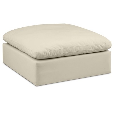 Meridian Furniture,Comfy Vegan Leather Modular Ottoman