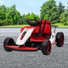 24V Electric Drift Go Kart for Kids, Reaches 8.1 MPH with Dual Motors, High-Speed Outdoor Ride-On Toy with Safety Belt & Racing Music - 3 of 4