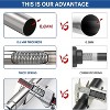 Shower Curtain Rod - Never Rust Non-Slip 43-72 Inch Stainless Steel - 4 of 4