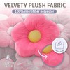 Butterfly Craze Daisy Lounge Flower Pillow - Medium 20 Inches, Cozy & Stylish Floor Cushion, Plush Microfiber - Machine Washable, Pink - 4 of 4