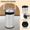 17 Gallon/65 Liter Trash Can, Fingerprint-Proof Stainless Steel Garbage Can - 2 of 4