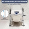 Yescom Raised Toilet Seat Riser Adjustable Bedside Commode with Handles 375 lb for Seniors Disabled Gray - 3 of 4