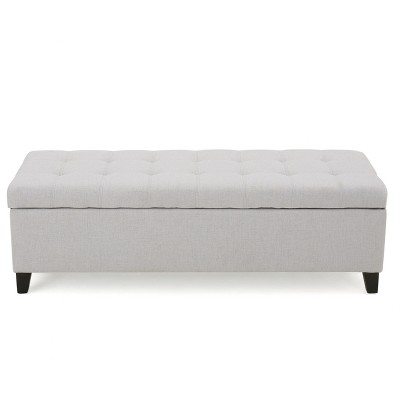 Mission Storage Ottoman - Light Gray - Christopher Knight Home : Target