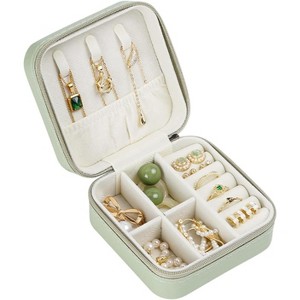 Travel Jewelry Box, Mini Jewelry Travel Case, Jewelry Organizer Case, Portable Small Jewelry Organizer Storage Boxes - 1 of 4