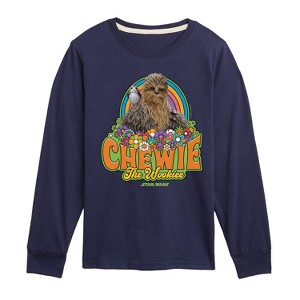 Boys' - Star Wars - Retro Chewy Long Sleeve Graphic T-Shirt - 1 of 3