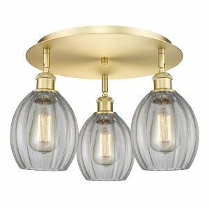 Eaton - 3 Light Flush Mount In Industrial Style-10.5 Inches Tall and 17.25 Inches Wide - 1 of 1