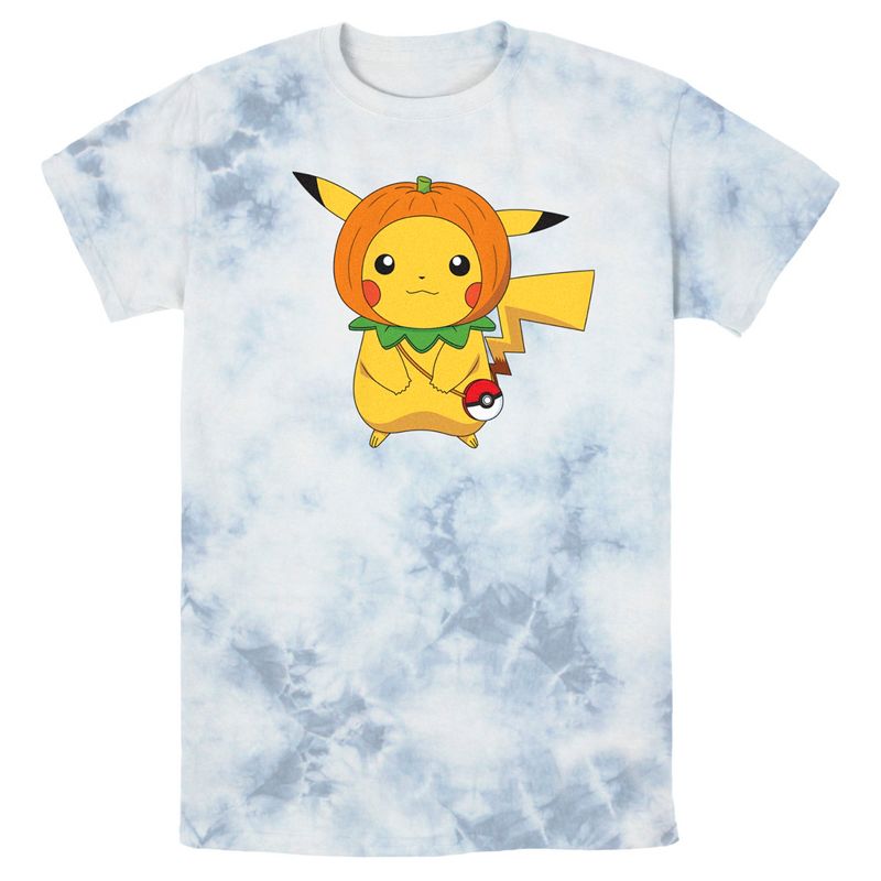 Men's Pokemon Halloween Pumpkin Pikachu T-Shirt, 1 of 5
