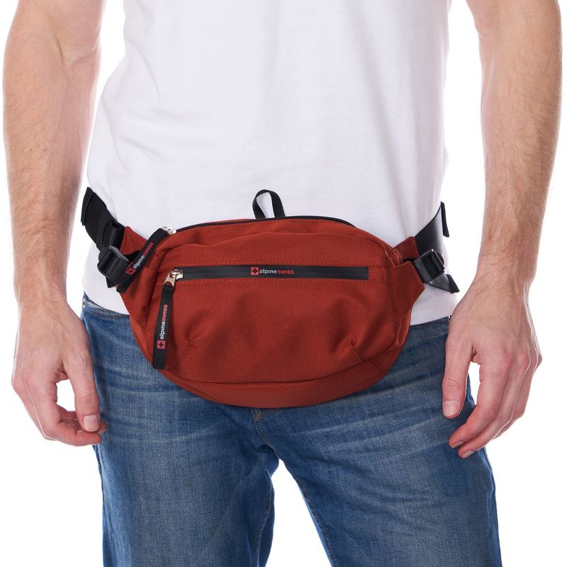 Alpine Swiss Fanny Pack Adjustable Waist Bag Sling Crossbody Chest Pack Bum Bag, 2 of 8