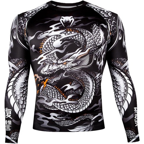 Venum Dragon's Flight Dry Tech Long Sleeve Mma Rashguard - Medium ...