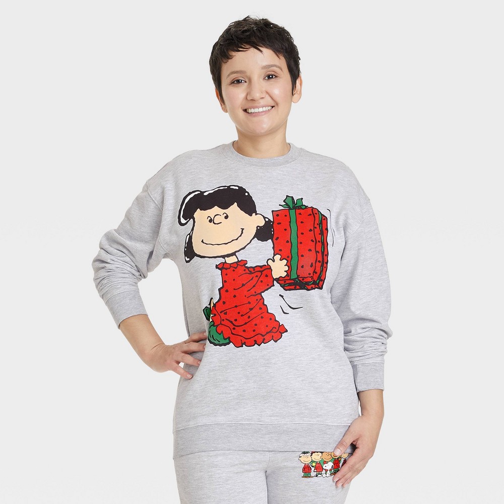 Adult Unisex Peanuts Family Holiday Graphic Sweatshirt