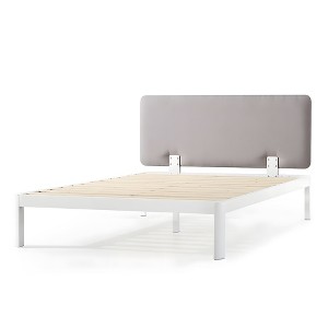 Mellow KERT Metal and Wood Platform Bed Frame with Upholstered Headboard - 1 of 4