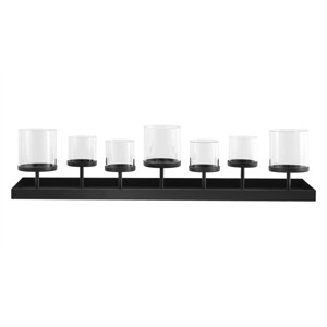 Kiki 6.25" Candle Holder Centerpeice - RDC4040 - Black - Safavieh - 1 of 4