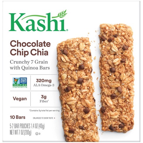 Kashi Chocolate Chip Chia Crunchy Quinoa Bars - 10ct : Target