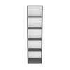 VYNXARIA Vinton XS Compact Bookcase in Matt Gray/White with 5 Shelves - 4 of 4