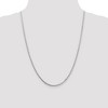 Black Bow Jewelry 2.5mm Sterling Silver, Diamond Cut Solid Spiga Chain Necklace - 2 of 4