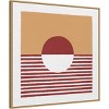 30" x 30" Reflection IV by Moira Hershey Framed Canvas Wall Art Print Red/Yellow - Amanti Art: Modern Style, Polystyrene Frame - 2 of 4