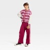 Girls' Sanrio Hello Kitty & Friends Varsity Jacket - Off-White/Red - 4 of 4