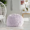 34" Mosier Modern Glam Faux Fur Bean Bag - Christopher Knight Home - 2 of 4