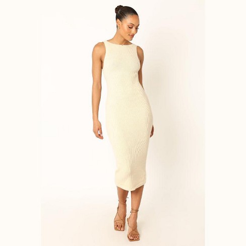 Petal and Pup Nita Midi Dress - Beige L